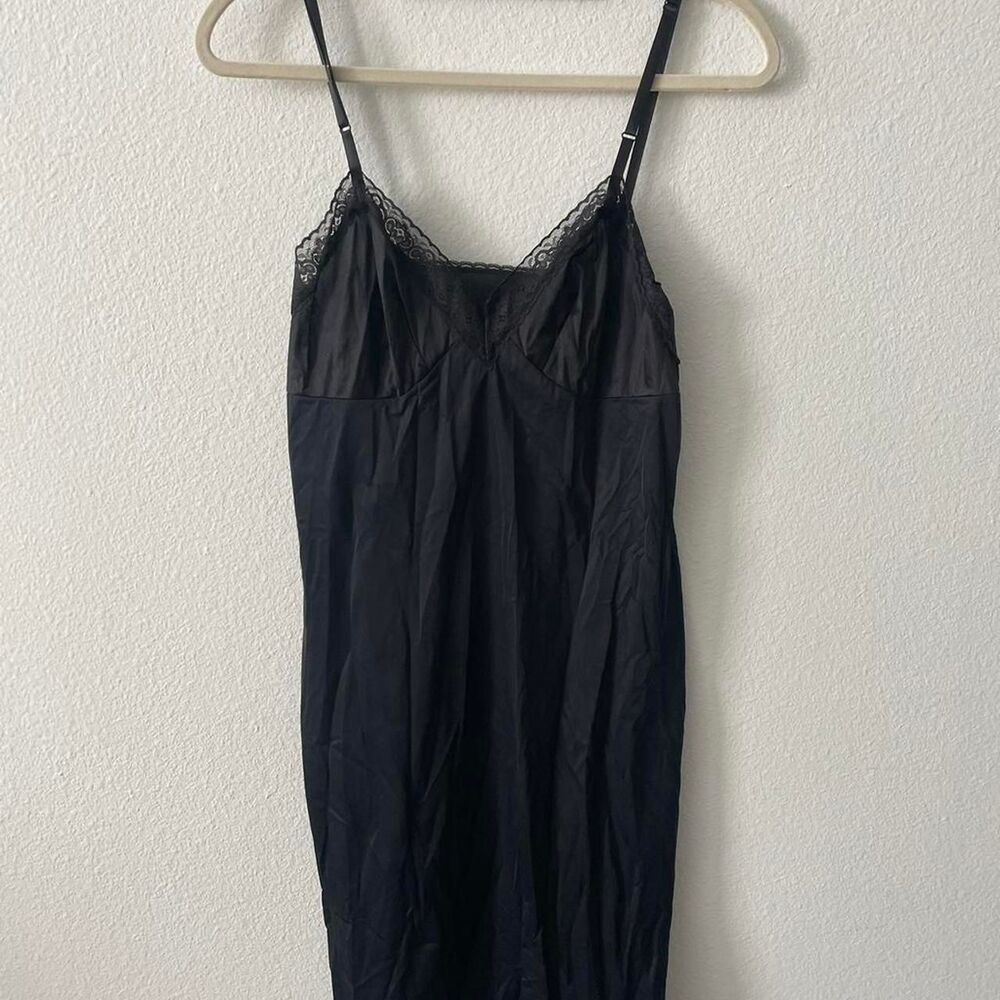 Vanity Fair Slip Dress Women's 22 Sheer Sexy Lingerie Lace Coquette Mini Short